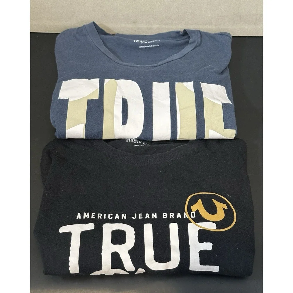 true religion T Shirt‎ Size L Lot of 2